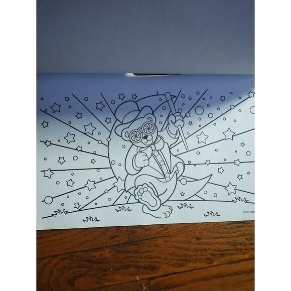 Lisa Frank Jumbo Coloring Poster Pad Wolf Penguin Igloo Design (Lisa Frank 2013 - Picture 11 of 16